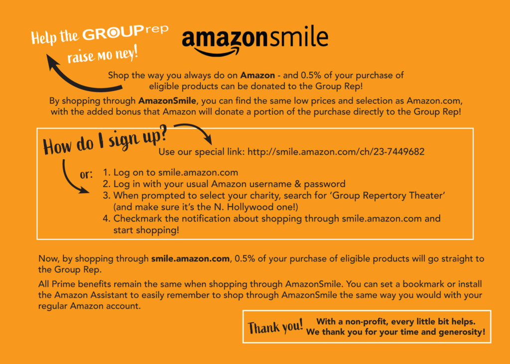 Amazon Smile - The Group Rep