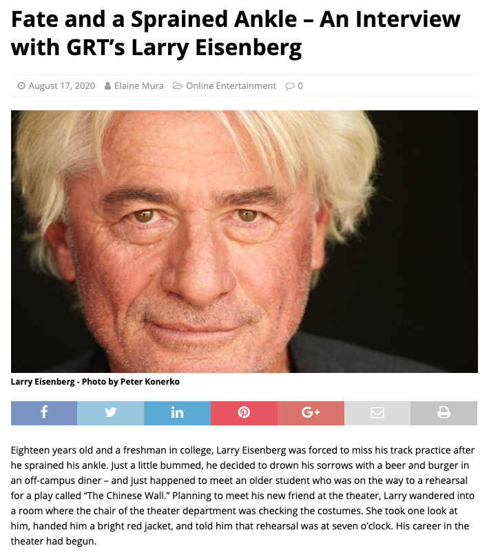 Splash Mags Interview with Larry Eisenberg Tuesdays With Morrie